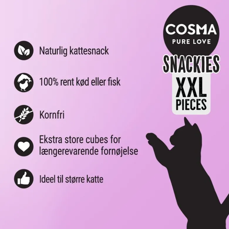 Cosma Snackies XXL Frysetørrede Kattesnacks i Maxi Tube