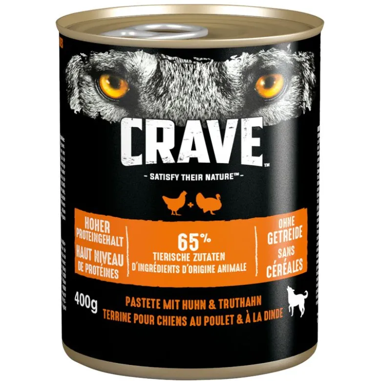 Crave Adult hundefoder 6 x 400 g