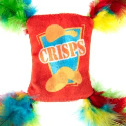 Crinkle Crisps med Fjer Kattelegetøj