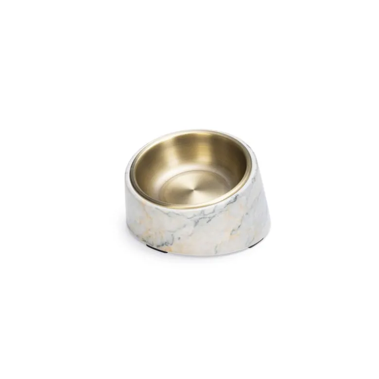 Designed by Lotte melamin katteskål Vita, beige