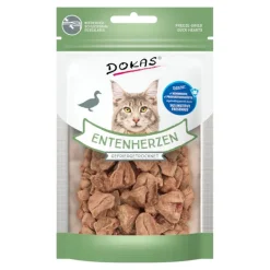 Doka's frysetørrede andehjerter til katte