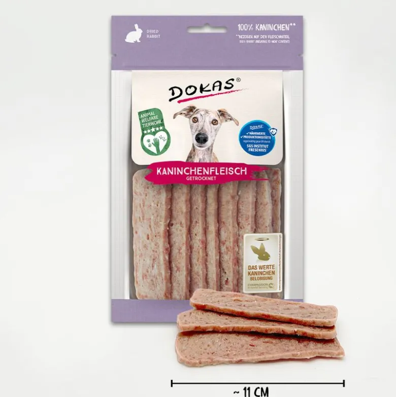 Dokas kød-snack med kanin