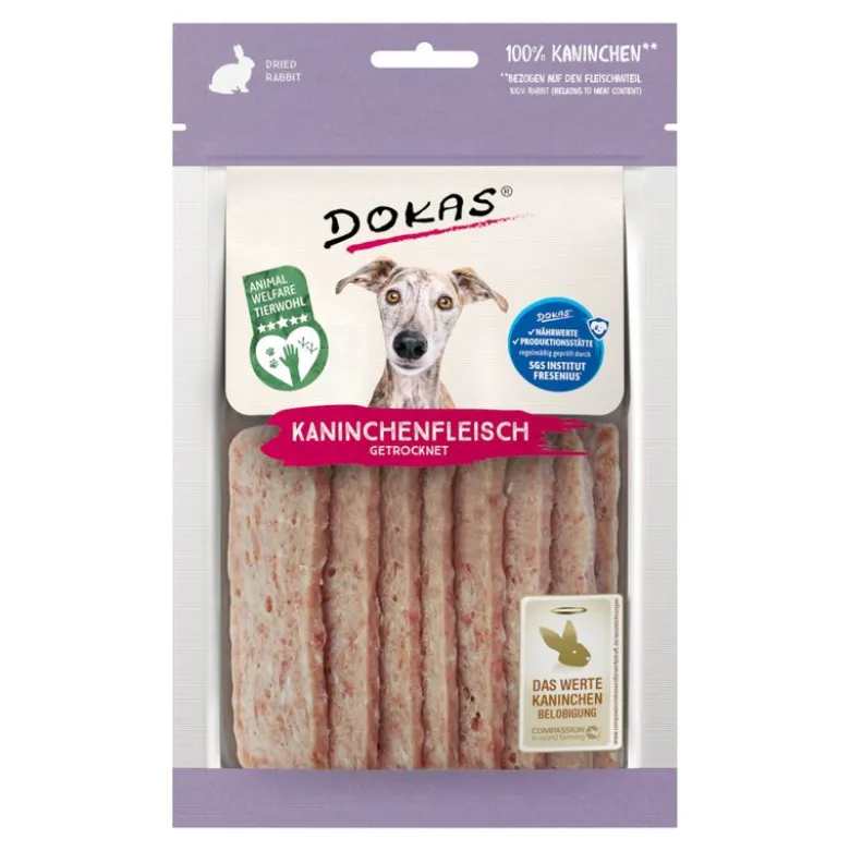 Dokas kød-snack med kanin