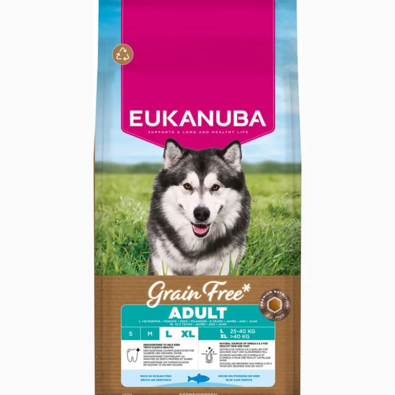 Eukanuba Grain Free Adult Large & Giant Breed Havfisk