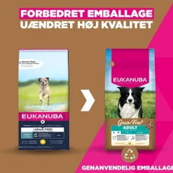 Eukanuba Grain Free Adult Small & Medium med kylling
