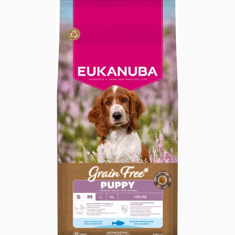 Eukanuba Grain Free Puppy Small & Medium Breed Havfisk