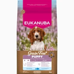 Eukanuba Grain Free Puppy Small & Medium Breed Havfisk