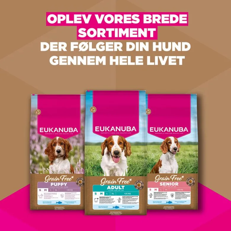 Eukanuba Grain Free Puppy Small & Medium Breed Havfisk