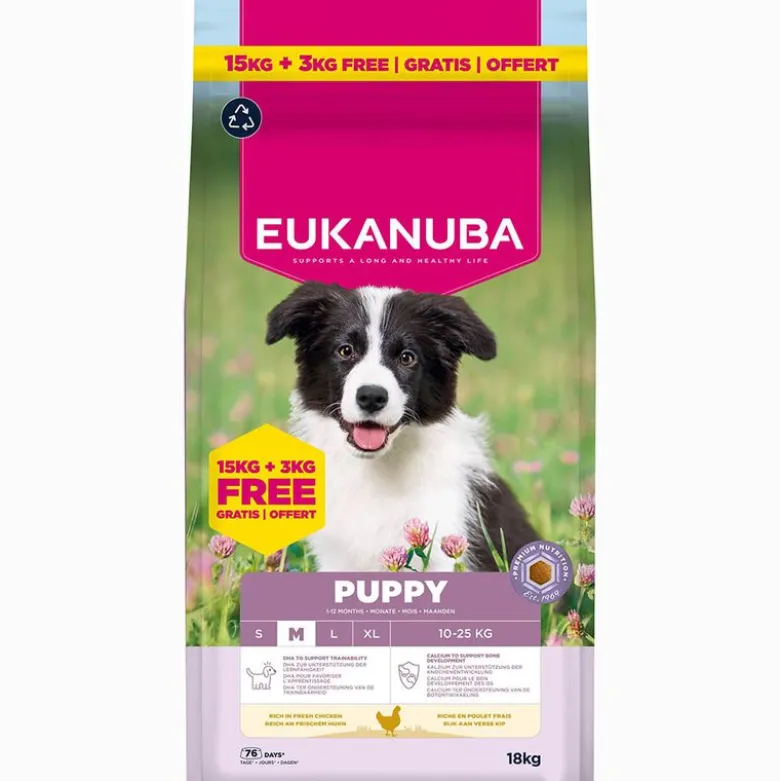 Eukanuba Premium Nutrition Puppy Medium Breed Kylling