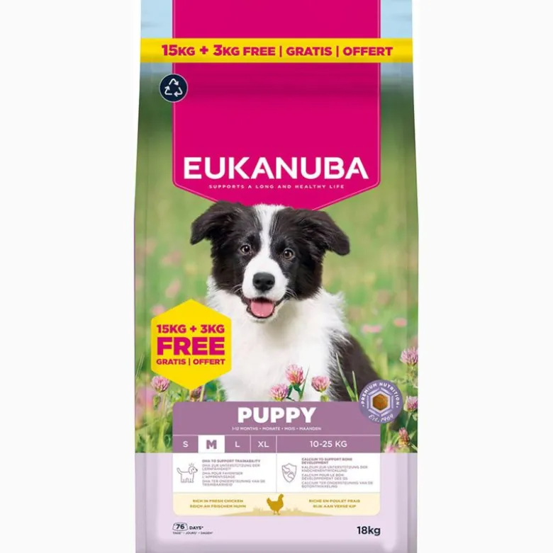 Eukanuba Premium Nutrition Puppy Medium Breed Kylling