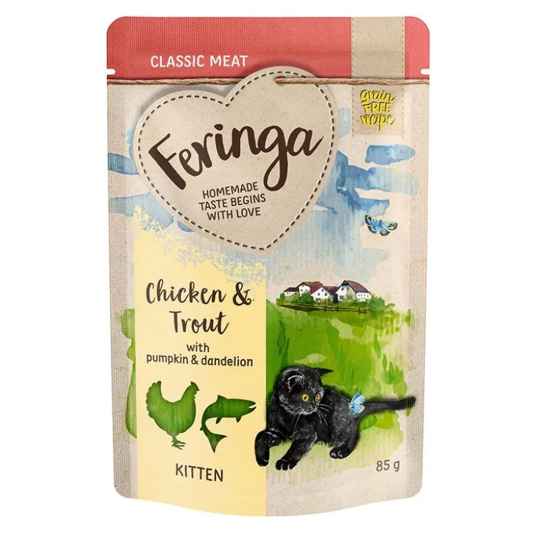 Feringa Classic Meat Menu Kitten Portionspose 12 x 85 g