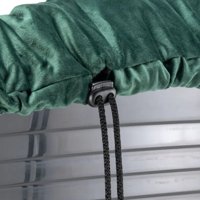 Ferplast hundekurv Siesta Deluxe sort med betræk Sofà grøn velour