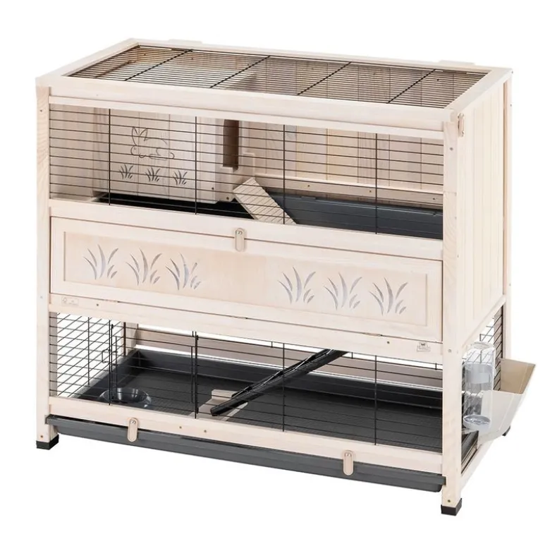 Ferplast Kaninbur i træ Indoor Home