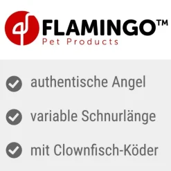 Flamingo Drillepind fiskestang med klovnefisk