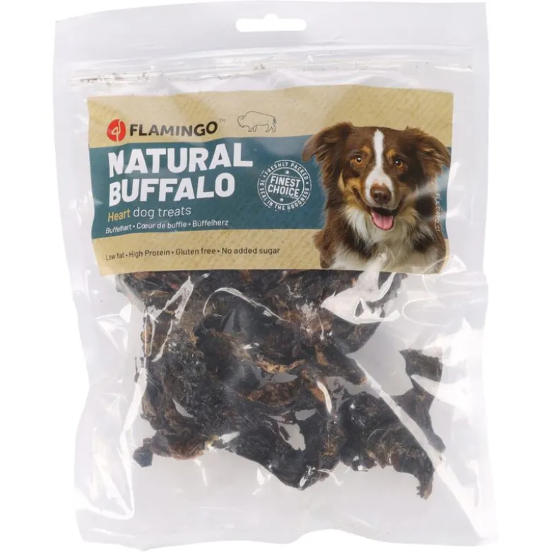 Flamingo naturlig snack bøffelhjerte