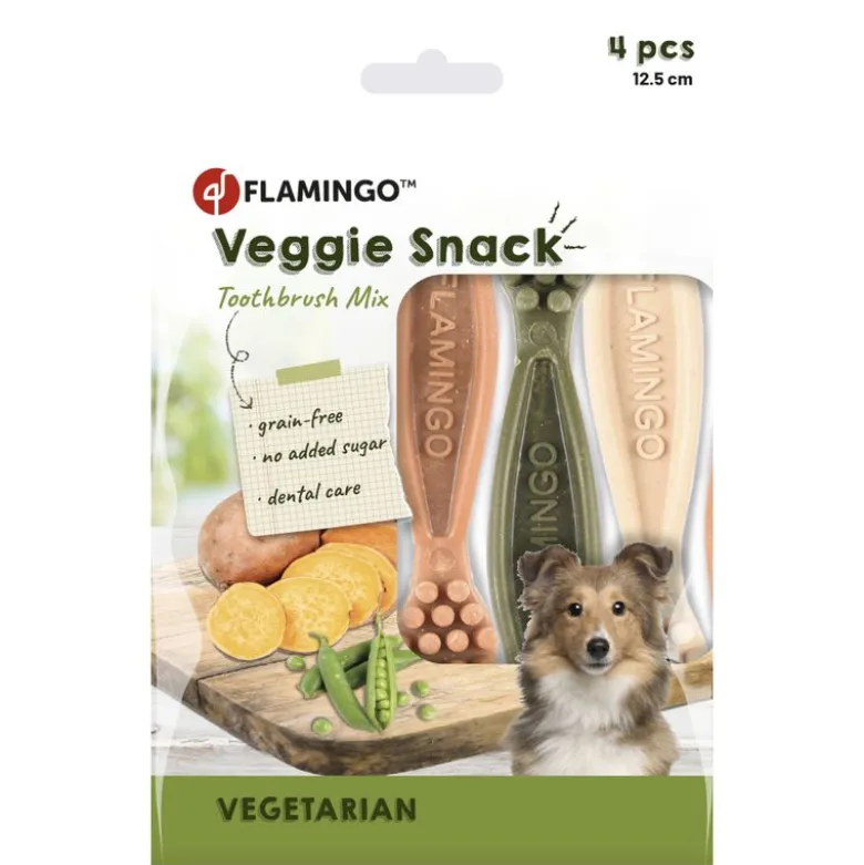Flamingo Veggie Tandbørste Mix