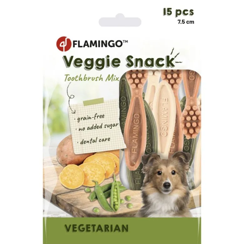 Flamingo Veggie Tandbørste Mix
