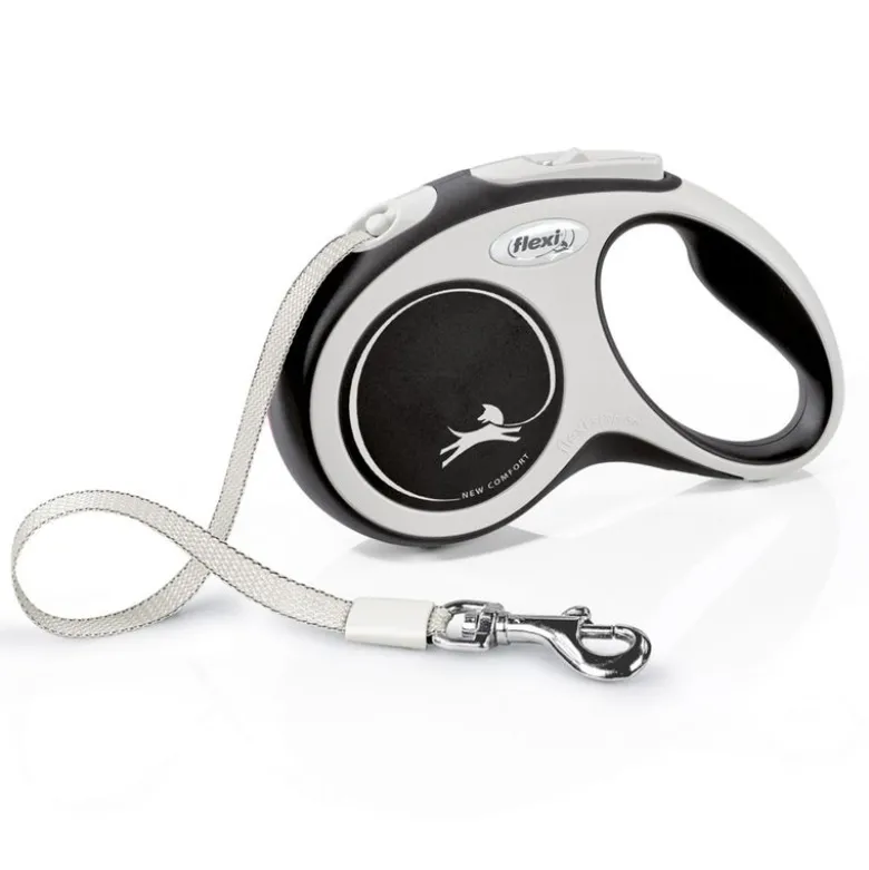 flexi New Classic båndline M, sort - 5 m