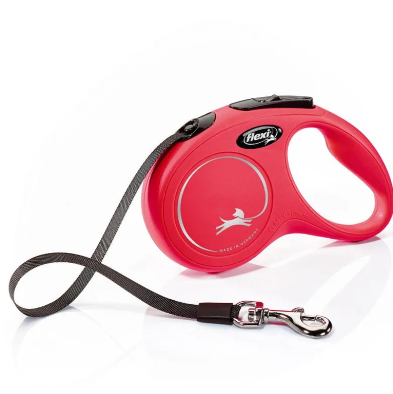 flexi New Classic båndline rød, 5 m