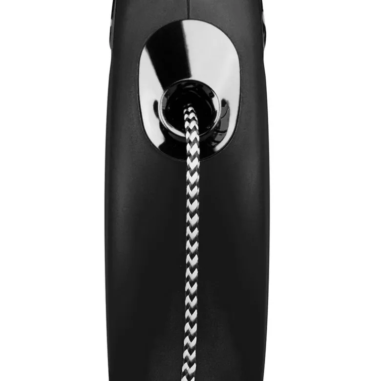 flexi New Classic snorline M sort, 8 m, <20 kg