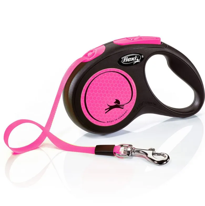 flexi New Neon båndline pink, 5 m