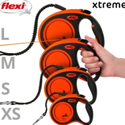 flexi Xtreme sele snor orange, 3 m