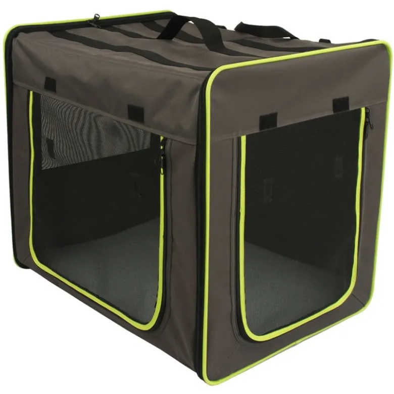 Foldbar transportkasse First Class Basic + Fleecetæppe Pawty