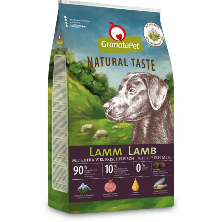GranataPet Natural Taste tørfoder lam
