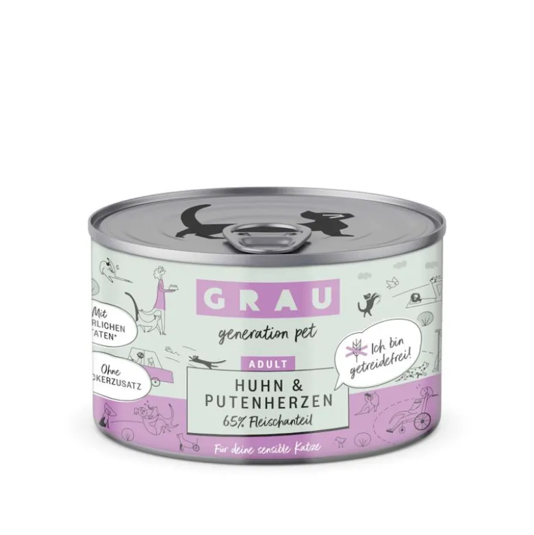 GRAU Adult kornfri dåser 6 x 200 g