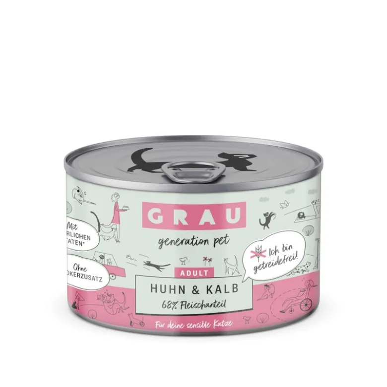 GRAU Adult kornfri dåser 6 x 200 g