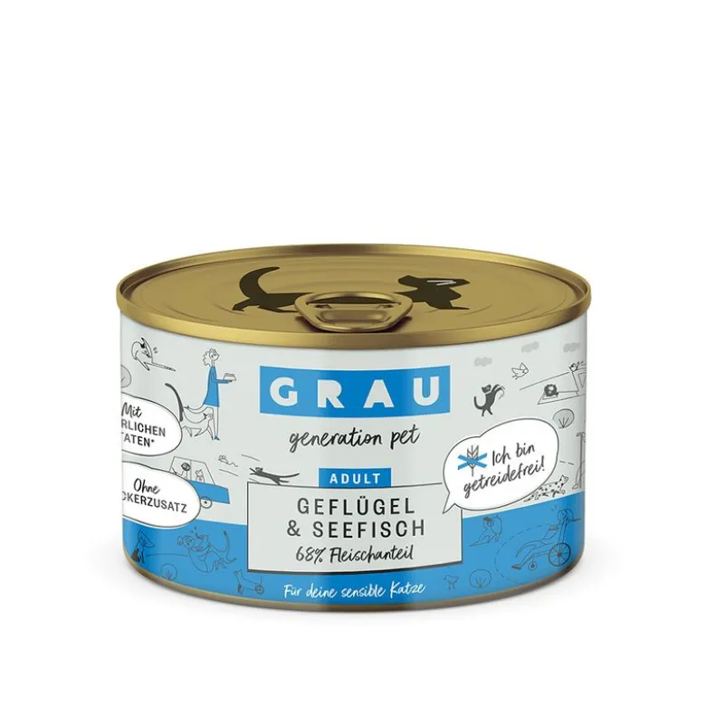 GRAU Adult kornfri dåser 6 x 200 g