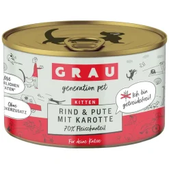 GRAU Kitten Mix 3 varianter dåse 6 x 200 g