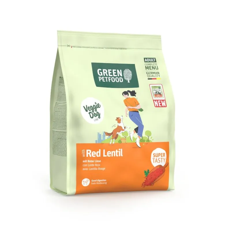 Green Petfood Veggie Dog med røde linser