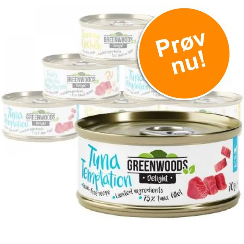 Greenwoods Delight Blandet Pakke 6 x 70 g