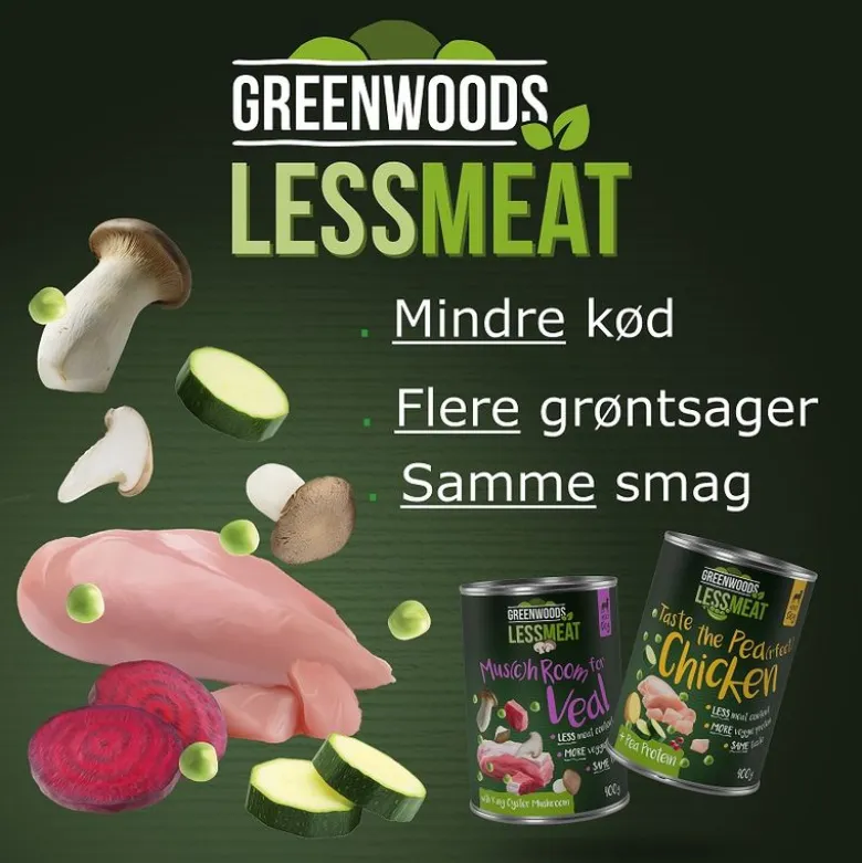 Greenwoods Less Meat Peas Ærter 6 x 400 g