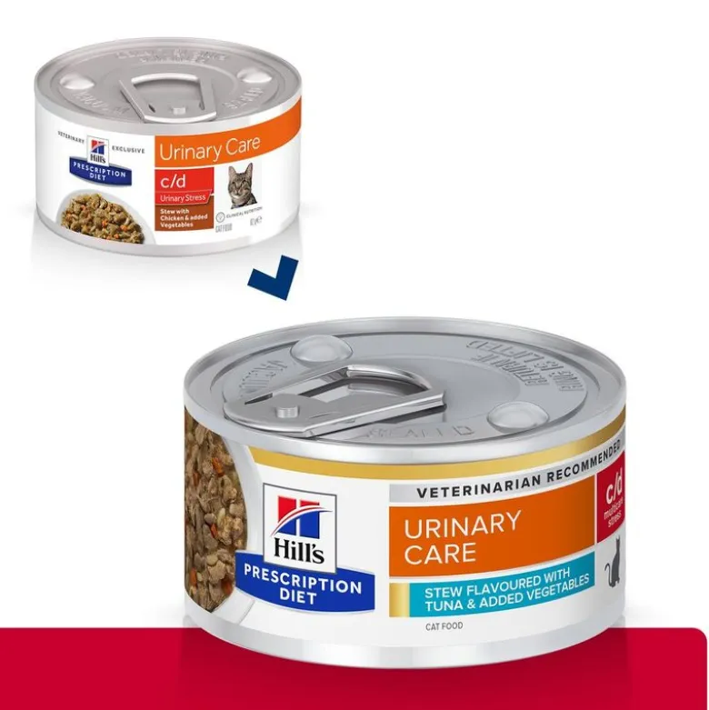 Hill's Prescription Diet c/d Multicare Stress Ragout med tun og grøntsager