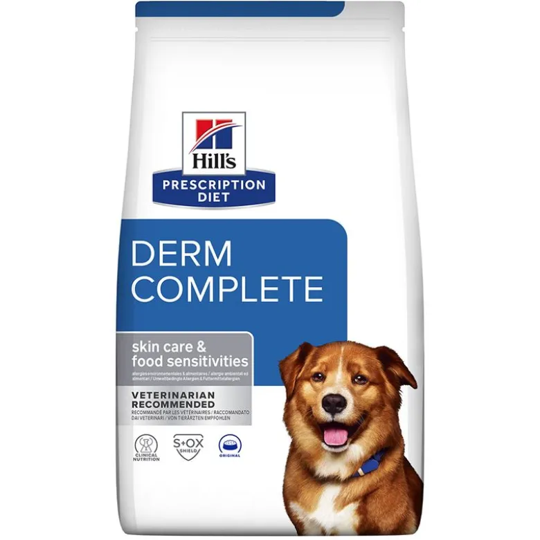 Hill’s Prescription Diet Derm Complete med ris og æg