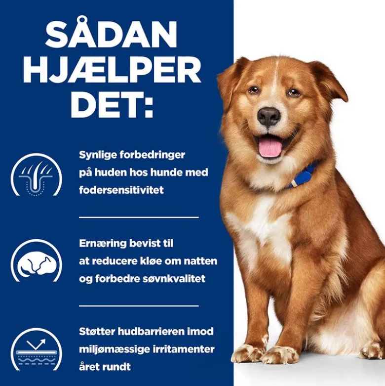 Hill’s Prescription Diet Derm Complete med ris og æg
