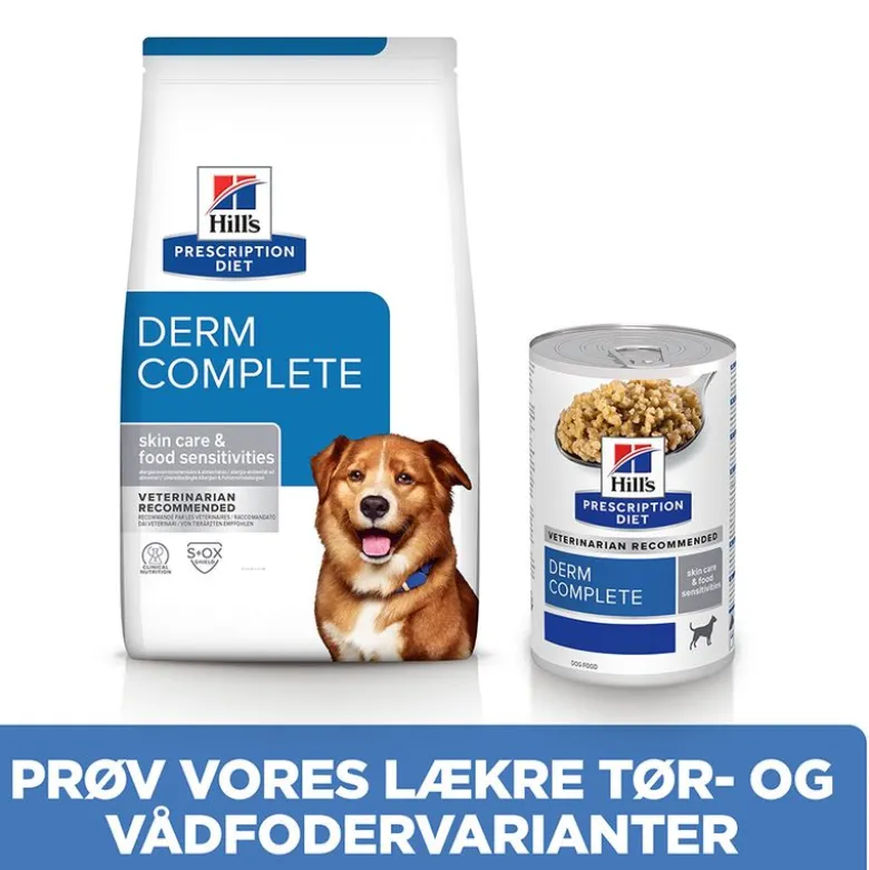 Hill’s Prescription Diet Derm Complete med ris og æg