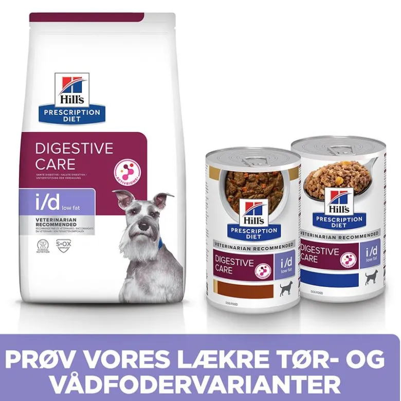 Hill's Prescription Diet i/d Low Fat Digestive Care med Kylling