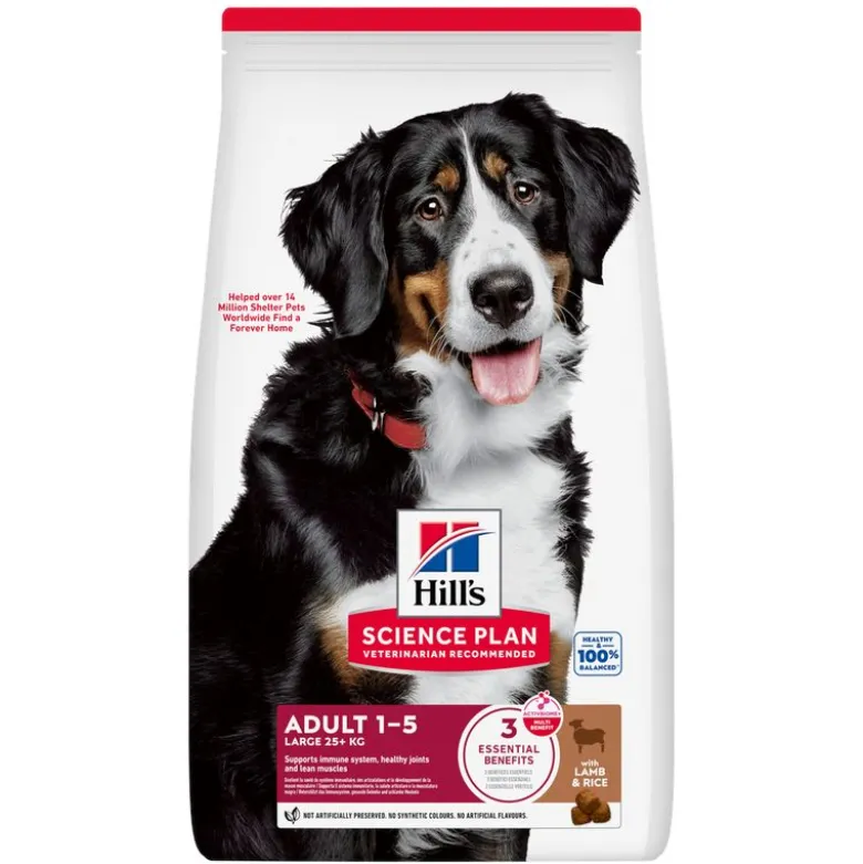 Hill's Science Plan Adult 1-5 Large med lam & ris