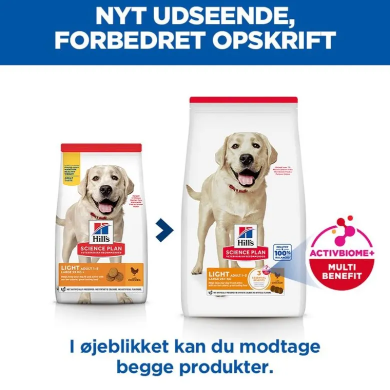 Hill's Science Plan Adult Light Large Breed med kylling