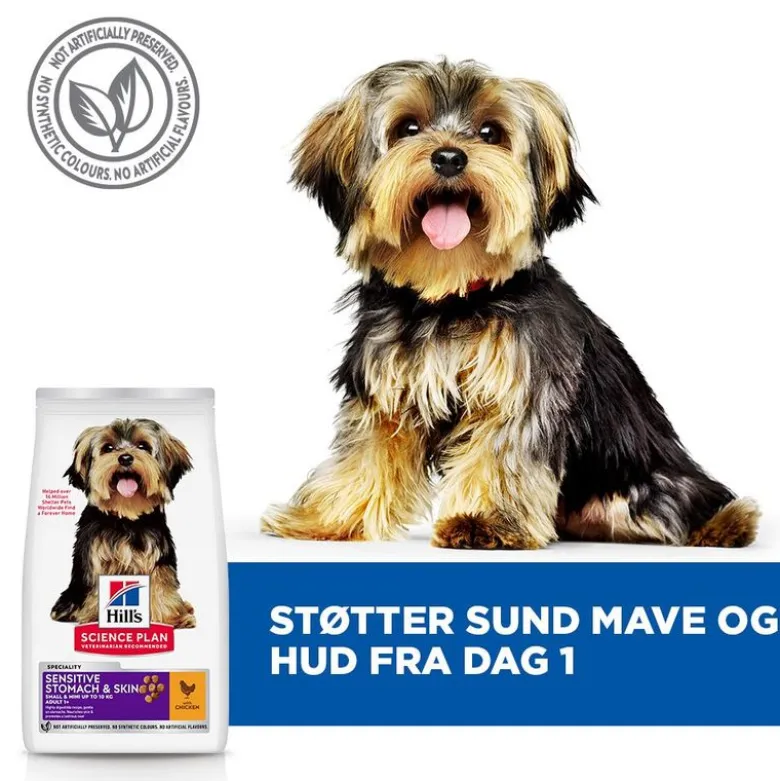 Hill's Science Plan Adult 1+ Sensitive Stomach & Skin Small & Mini med kylling