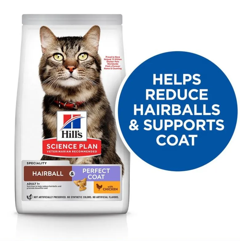 Hill's Science Plan Hairball & Perfect Coat Adult Kylling
