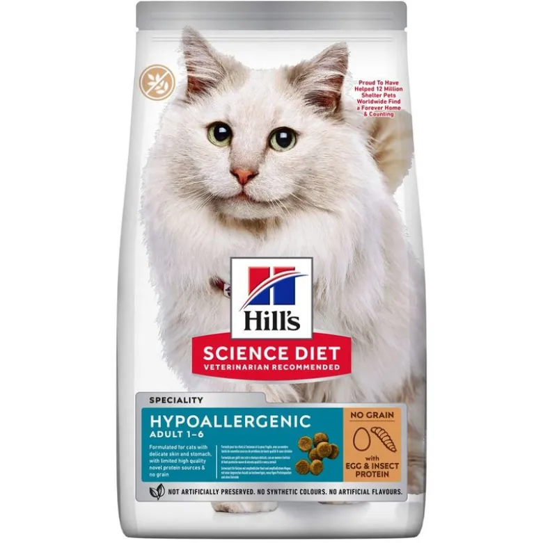Hill's Science Plan Hypoallergenic Adult Kornfri med æg & insektprotein