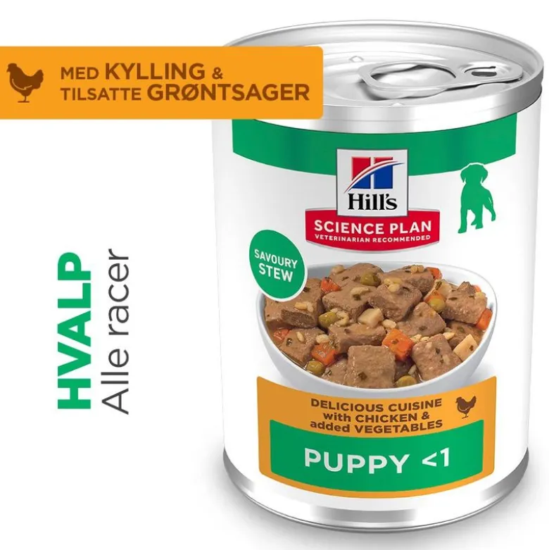 Hill's Science Plan Puppy Kyllingegryde med grøntsager