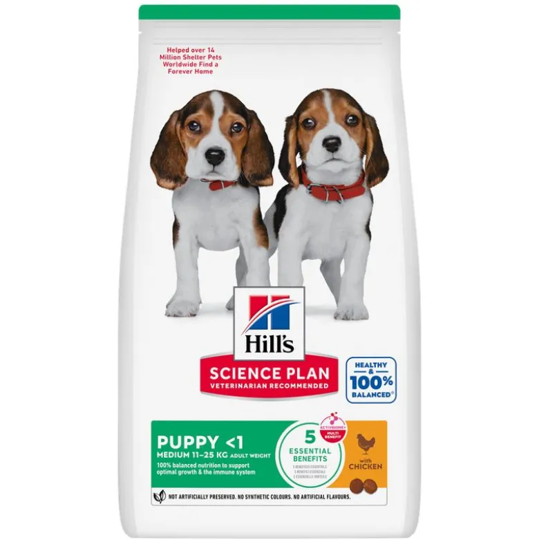 Hill's Science Plan Puppy <1 Medium med kylling