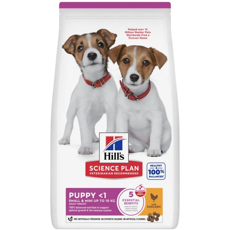 Hill's Science Plan Puppy <1 Small & Mini med kylling