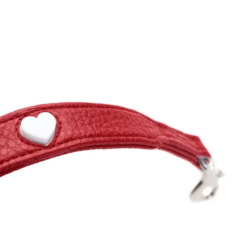 HUNTER justerbar hundesnor Round & Soft Love, rød