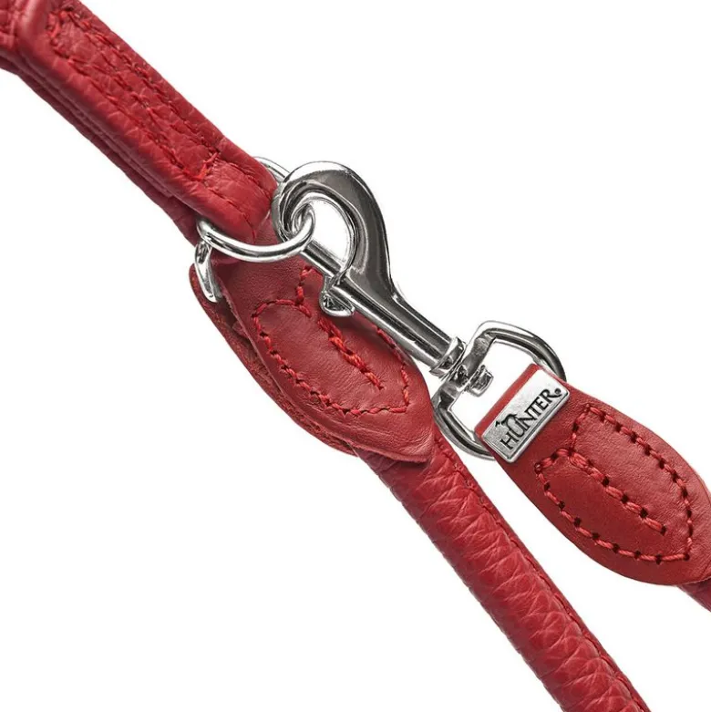 HUNTER justerbar hundesnor Round & Soft Love, rød